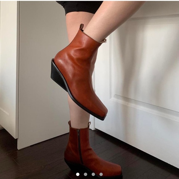 Anne Demeulemeester Russet Western Boots - Picture 3 of 4